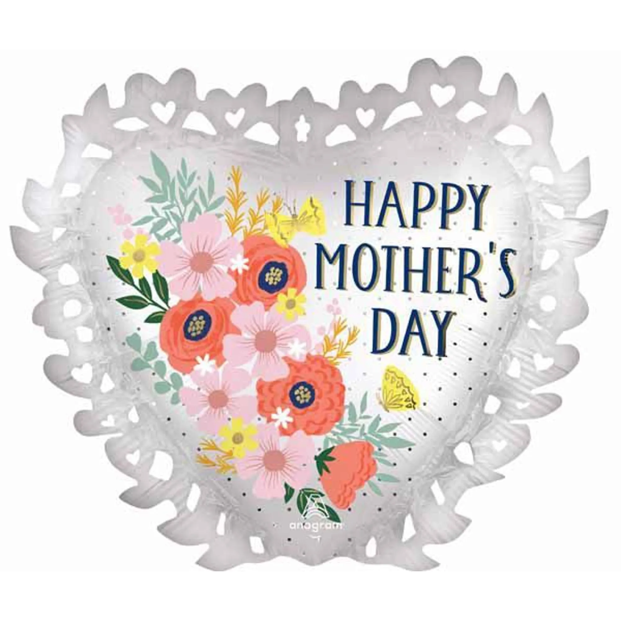 23" HMD Satin Intricate Blooms Balloon (3/Pk)