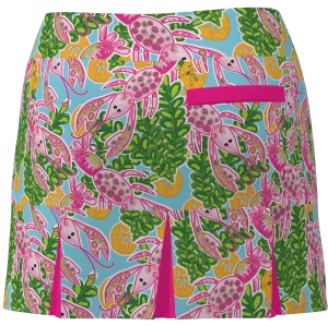 AB SPORT Lobsters Print Women's Back Pleat Golf Skirt - LOBS