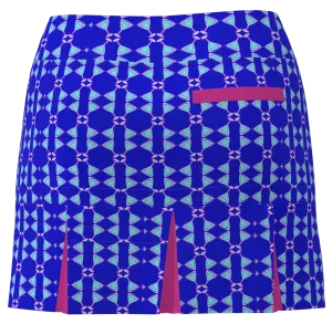 AB SPORT Women's Martini Print Back Pleat Golf Skirt-MART4D