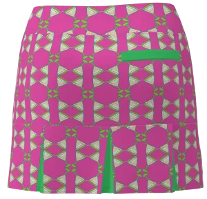 AB SPORT Women's Martini Print Back Pleat Golf Skirt-MART4I