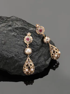 Accessorize London Women's Tear Drop Shape Long Earring