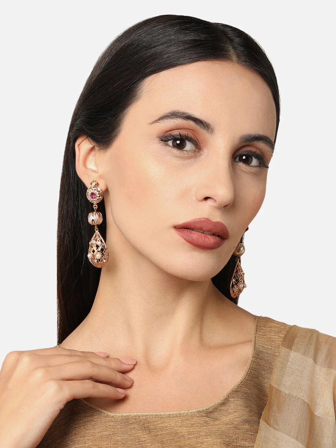 Accessorize London Women's Tear Drop Shape Long Earring