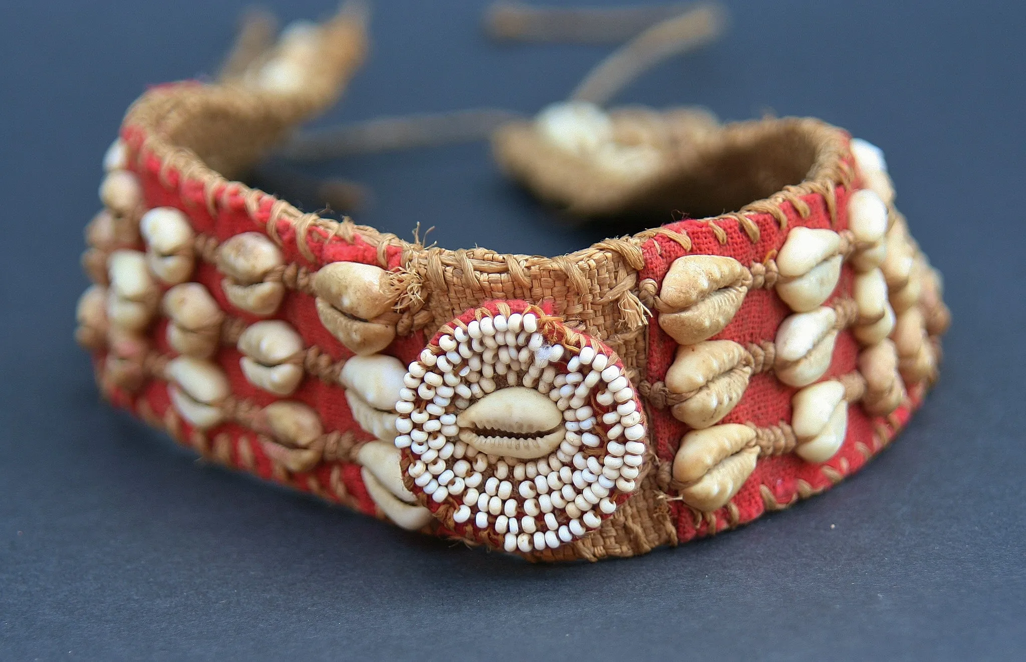 African Royal Kuba Belt Headband/Headdress Antique Congo D.R.C.