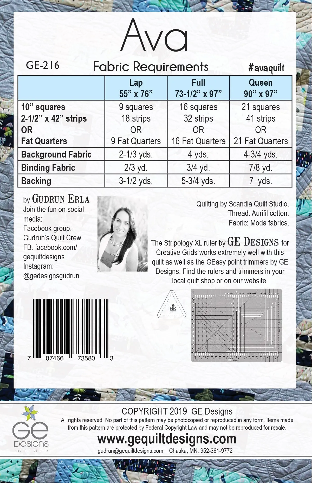 Ava - Stripology Mixer Pattern 216