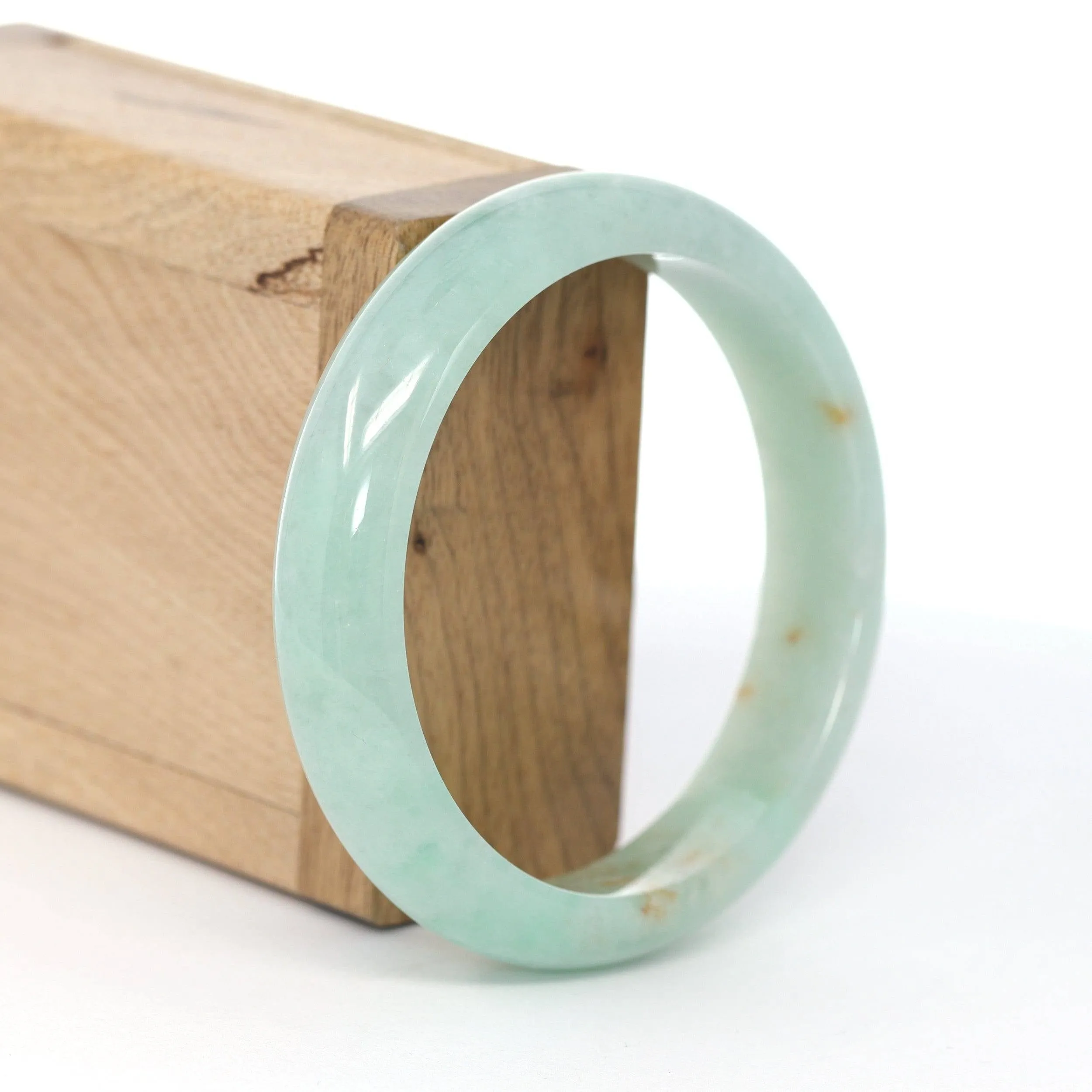 Baikalla "Classic Bangle" Natural Burmese Green Jadeite Jade Bangle ( 58.84 mm ) #591