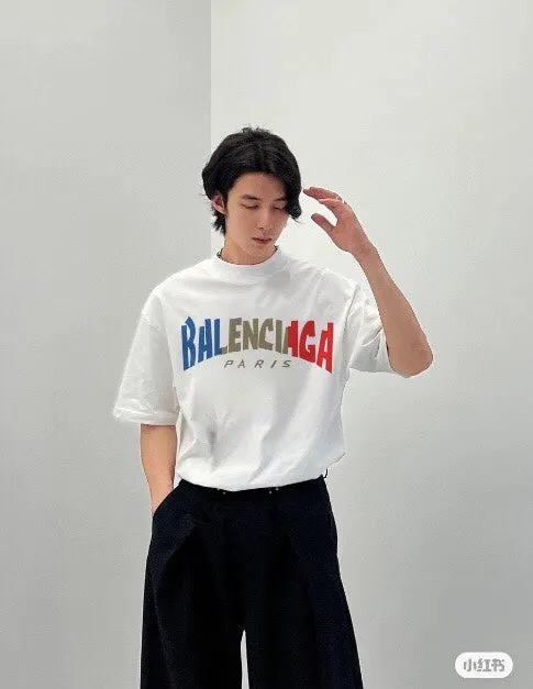 Balenciaga Gradient Logo T-Shirt (White)