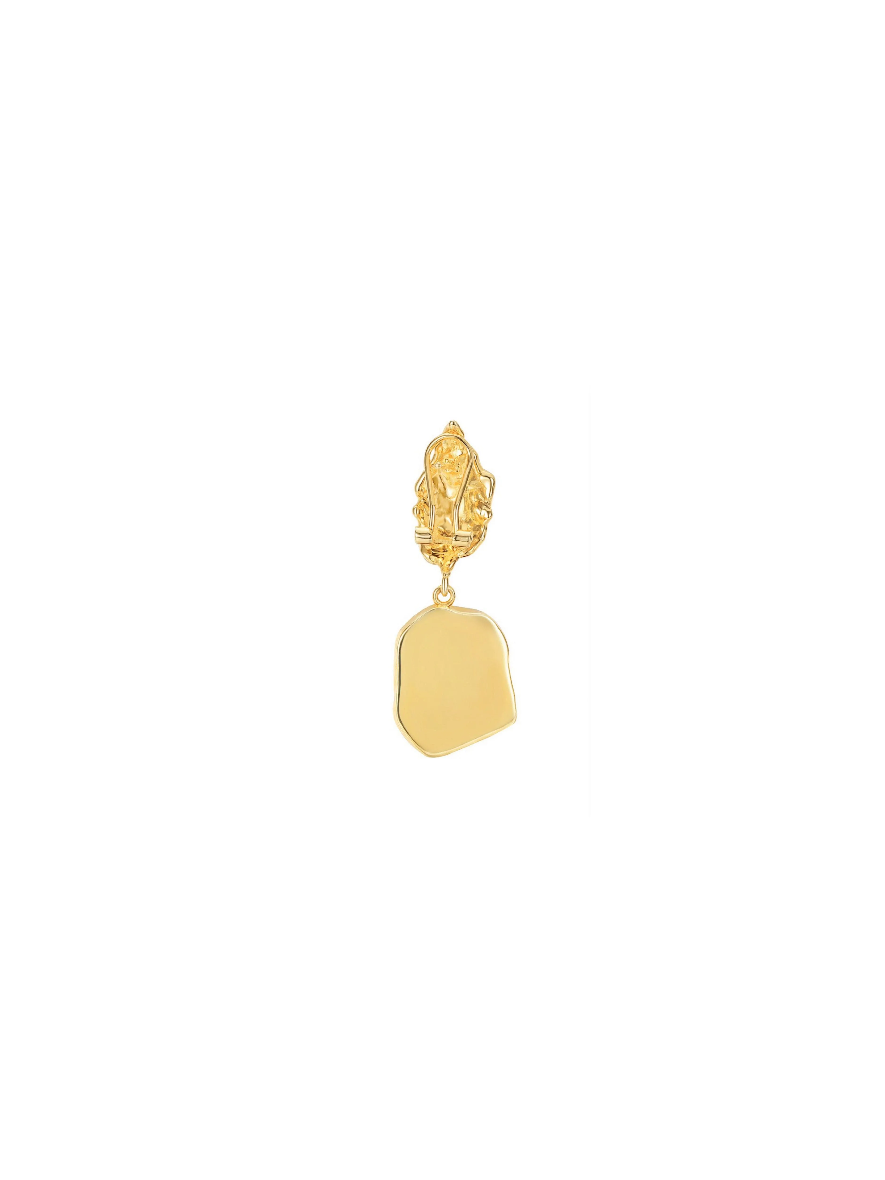Baroque Earring - Red (Single)