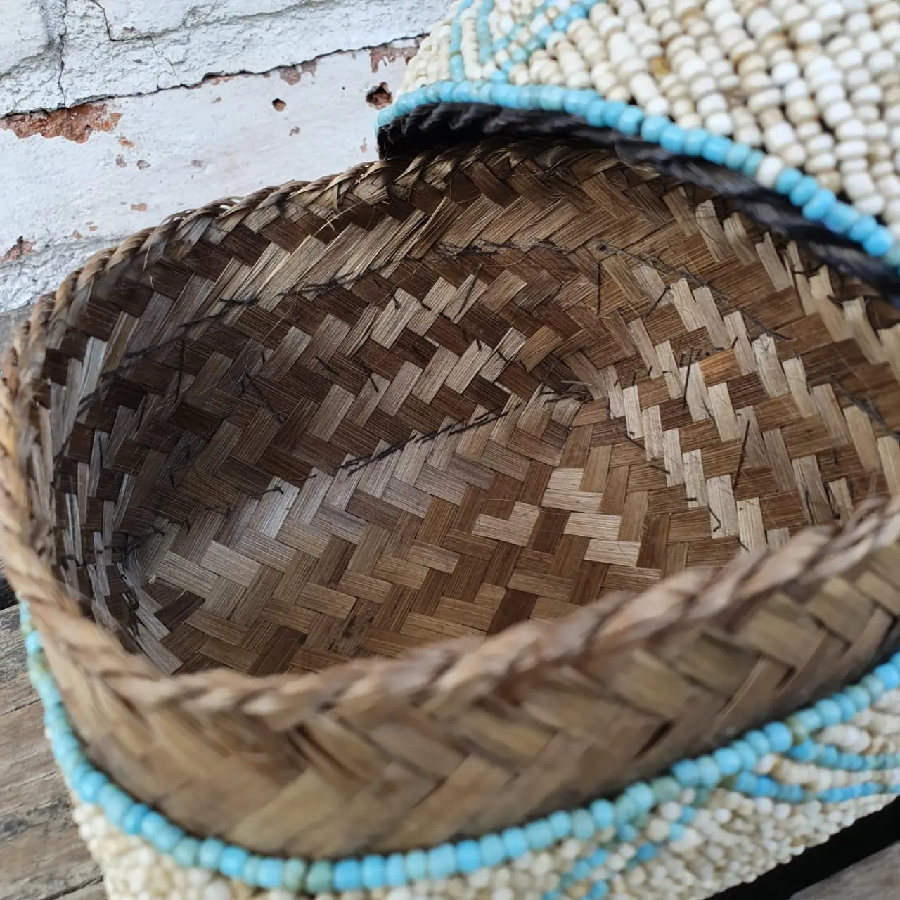 Bead & Shell Bamboo Square Boxes