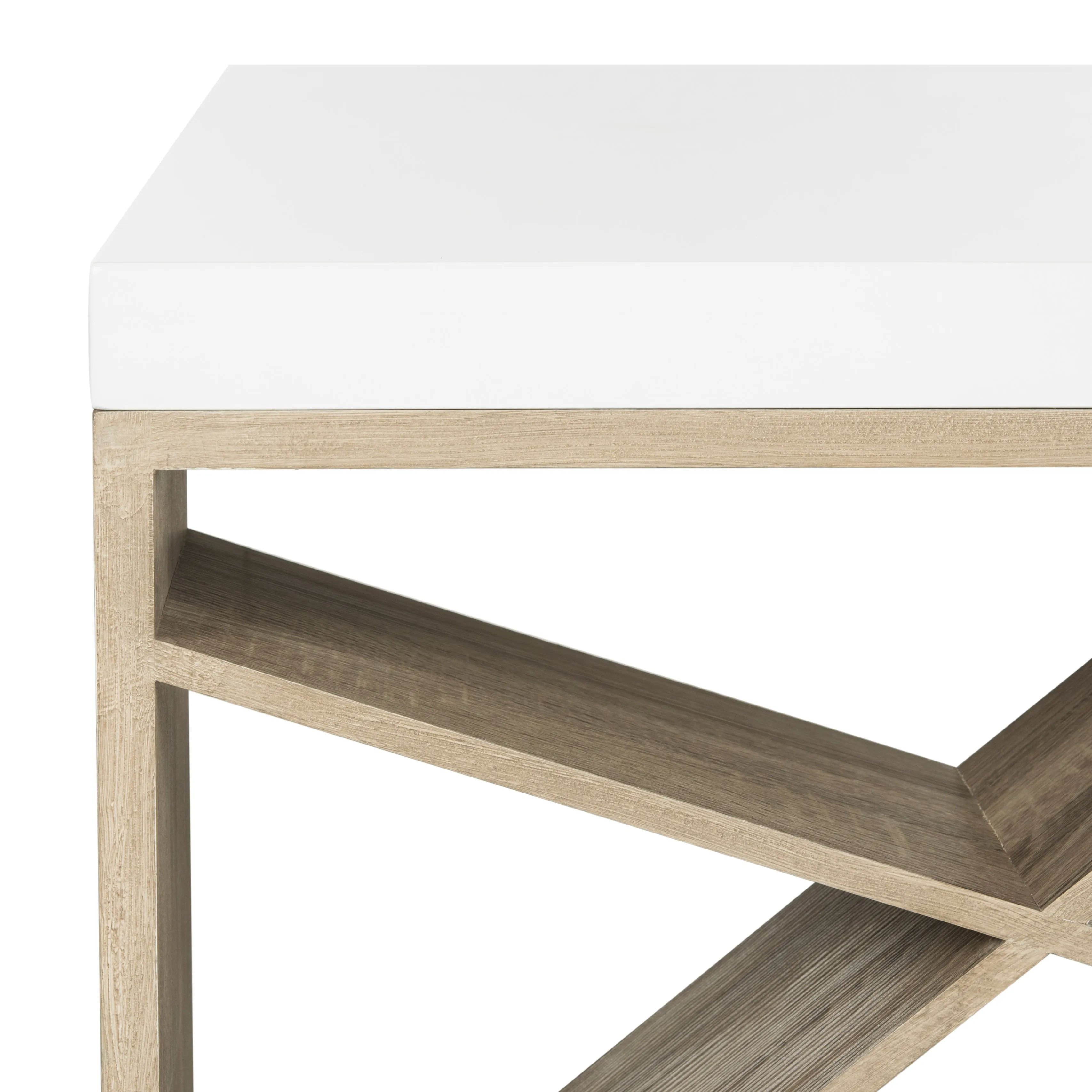 CARLTON MODERN SCANDINAVIAN SIDE STORAGE LACQUER COFFEE TABLE