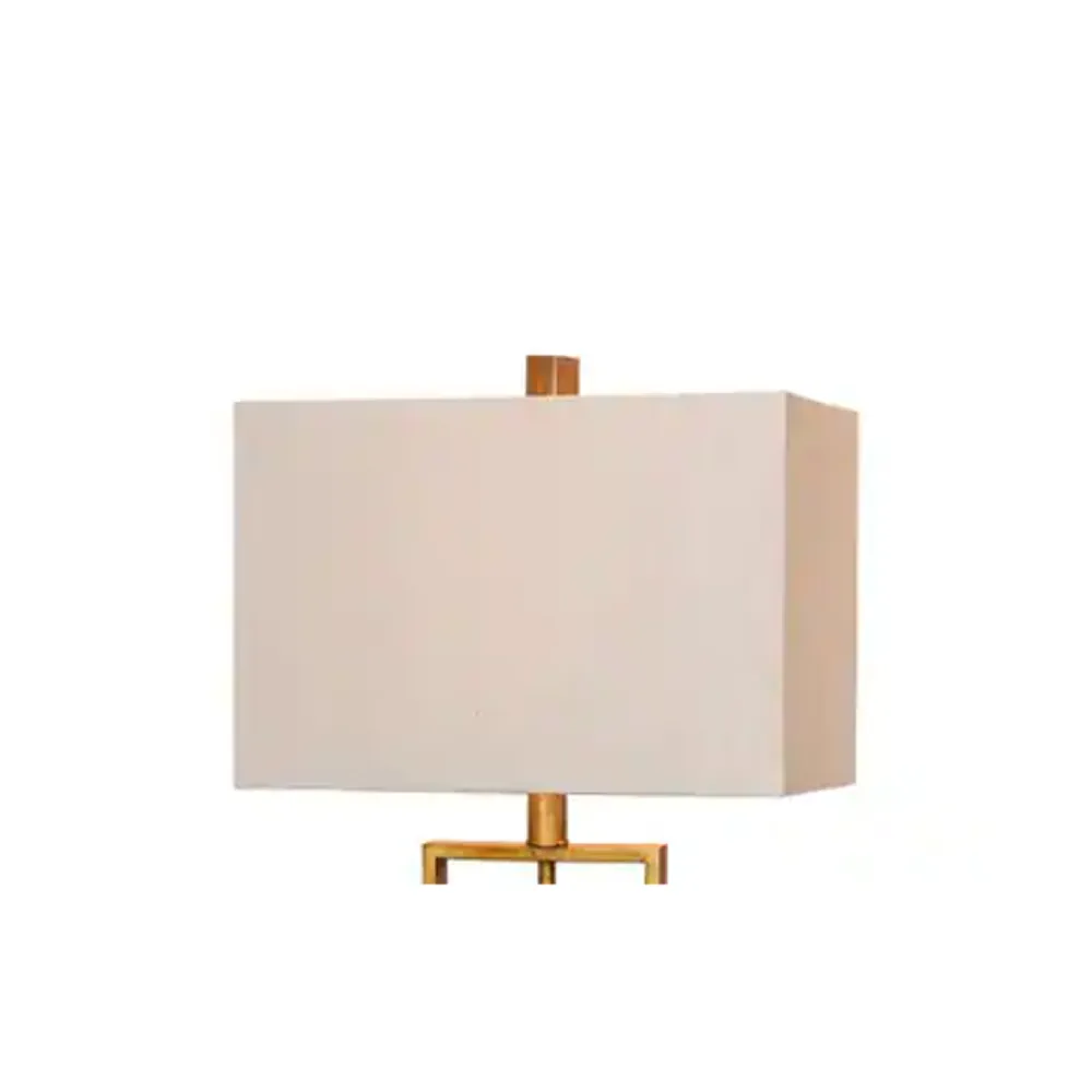 Carved Stone Design Table Lamp With Acrylic Base