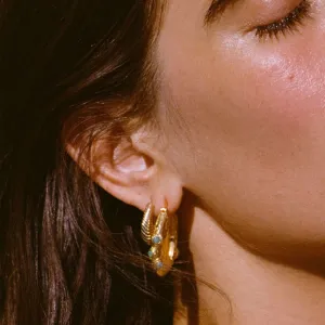 Desert Flower Stone Earrings