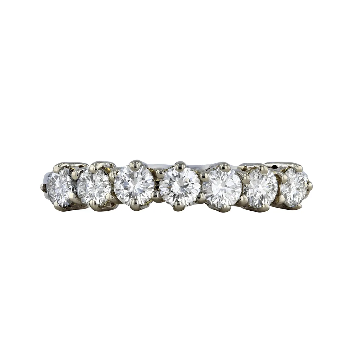 Diamond Seven Stone Half Eternity Ring | Pre-Loved | 18K White Gold