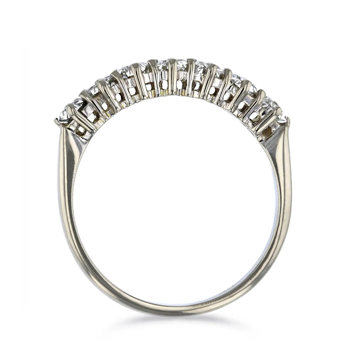 Diamond Seven Stone Half Eternity Ring | Pre-Loved | 18K White Gold