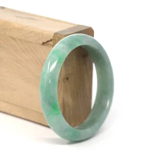 Genuine Burmese Forest Green Jadeite Jade Bangle Bracelet (56.03 mm) #223