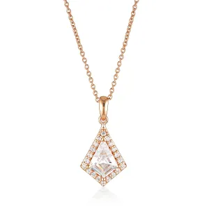 GEORGINI ROCK STAR SHIELD ROSE GOLD PENDANT