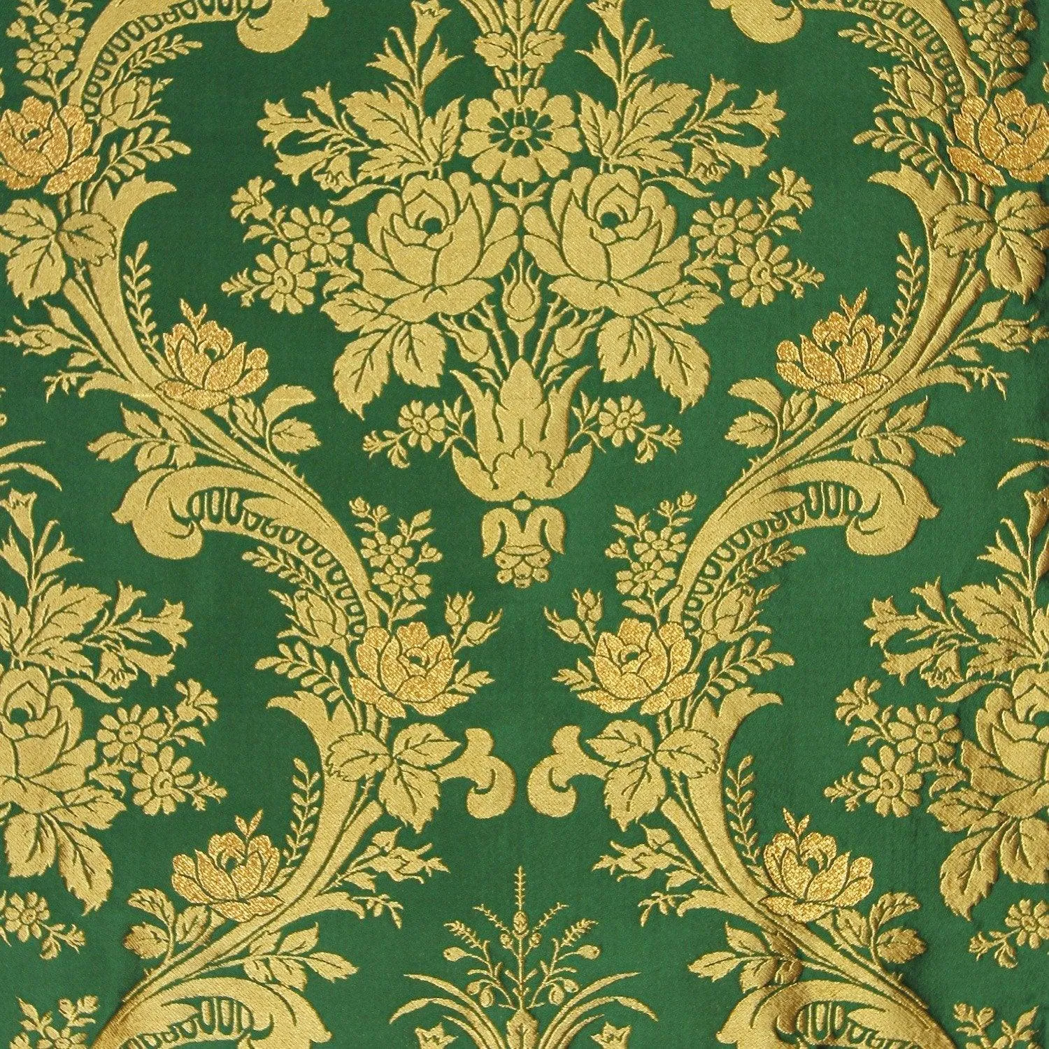 Goya Brocade - Green & Gold