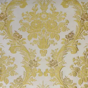 Goya Brocade - White & Gold