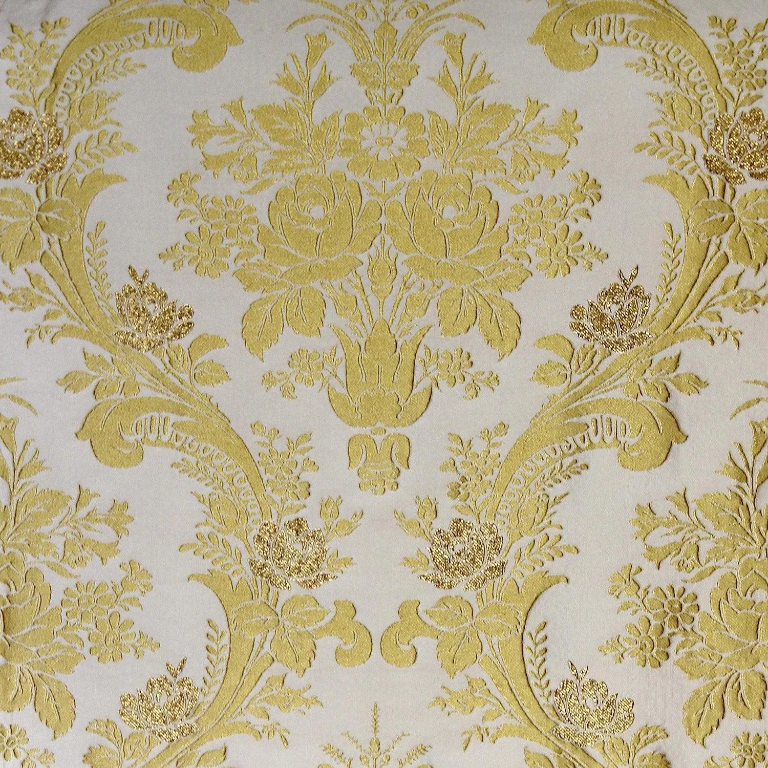 Goya Brocade - White & Gold