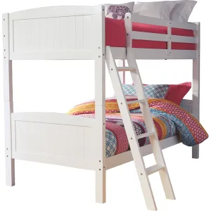 Kaslyn Twin Bunk Bed Rails and Ladder - White