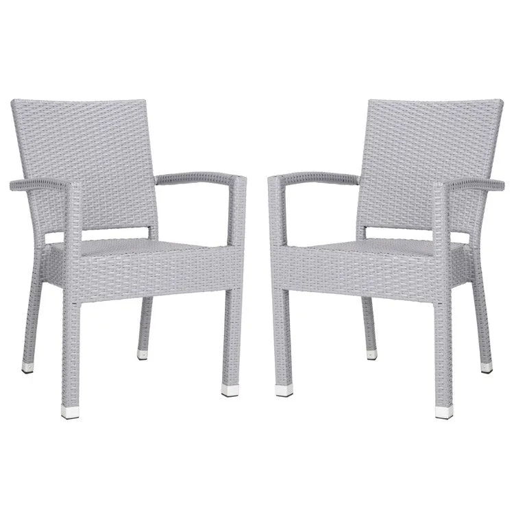Kelda Stacking Armchairs Set of 2 - Gray