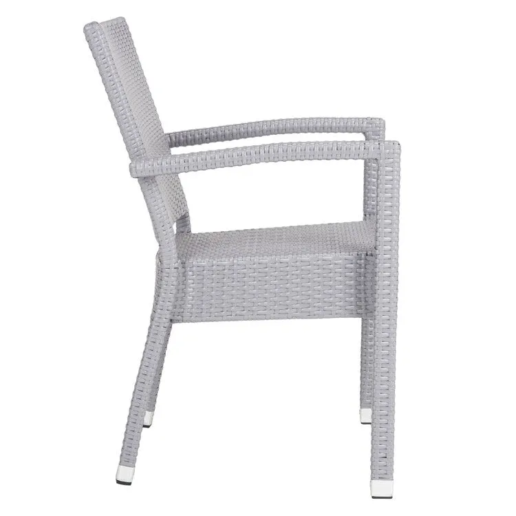 Kelda Stacking Armchairs Set of 2 - Gray