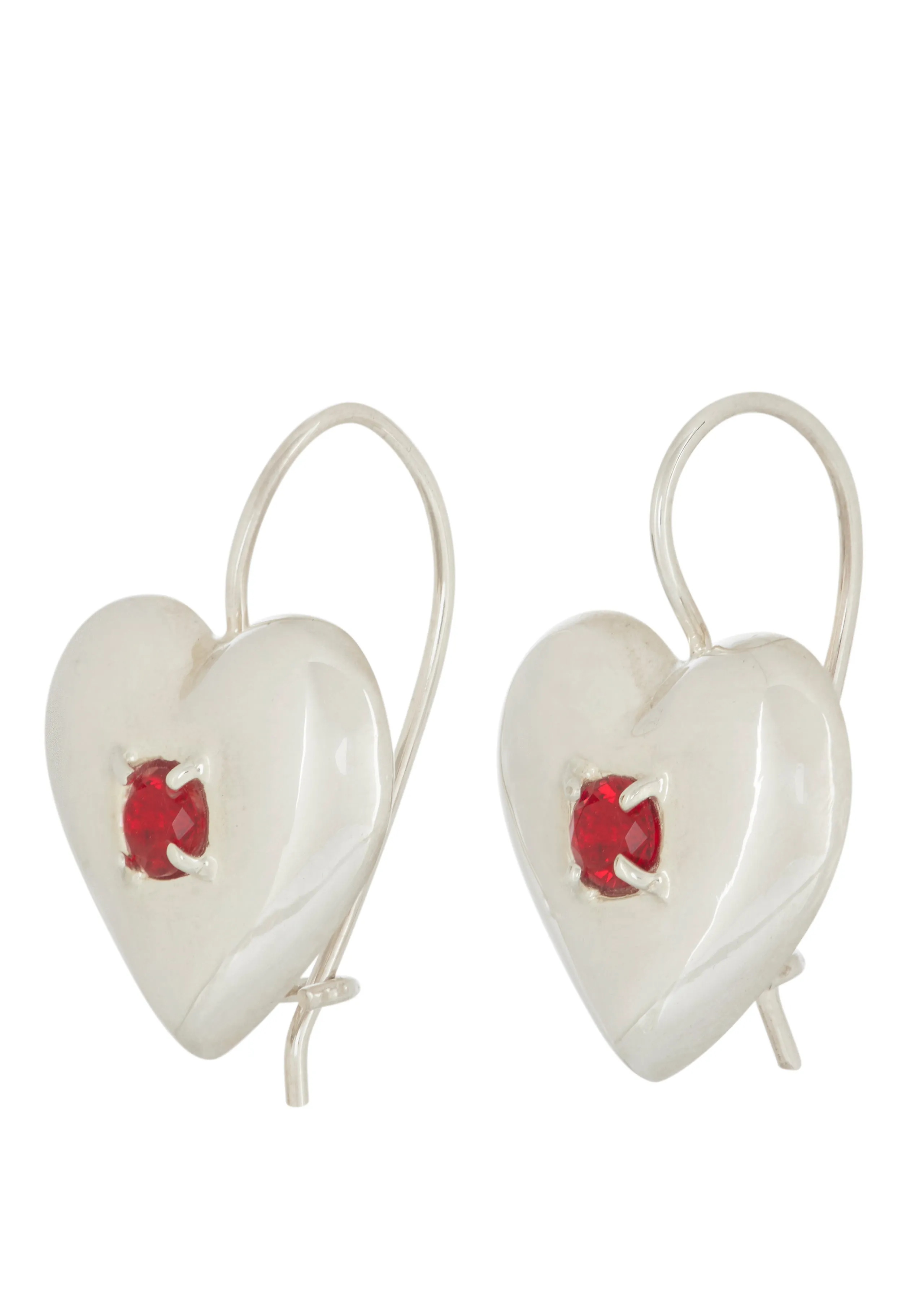 Lover Earrings in Silver - Polished