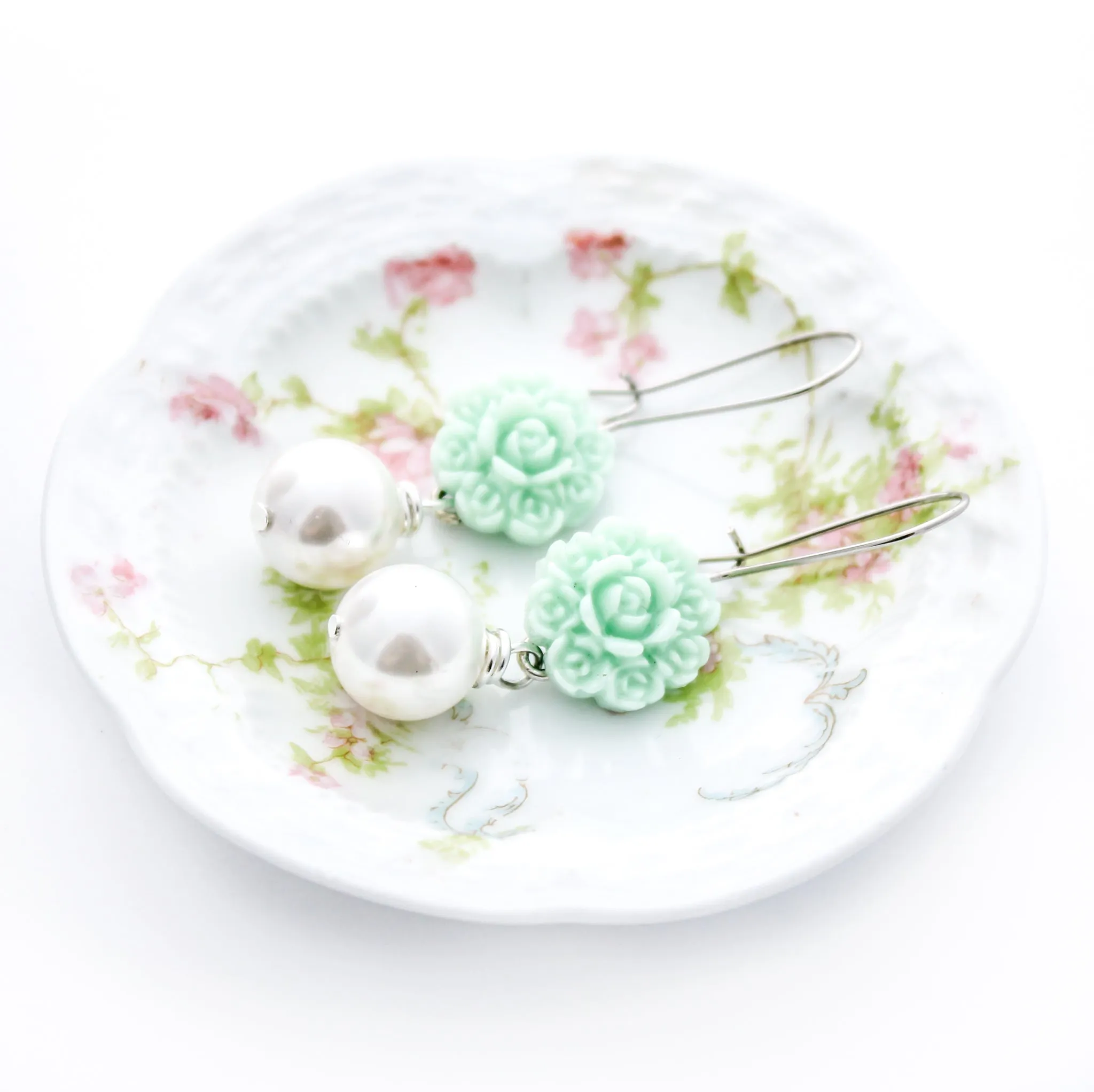 Mint Green Earrings