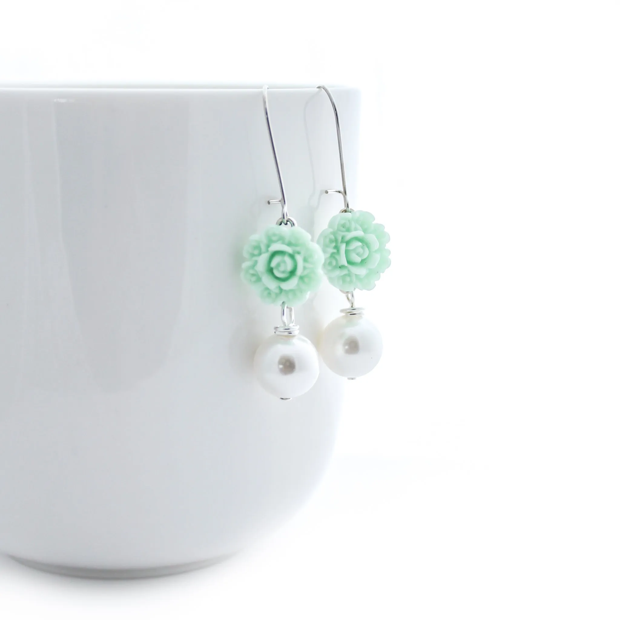 Mint Green Earrings