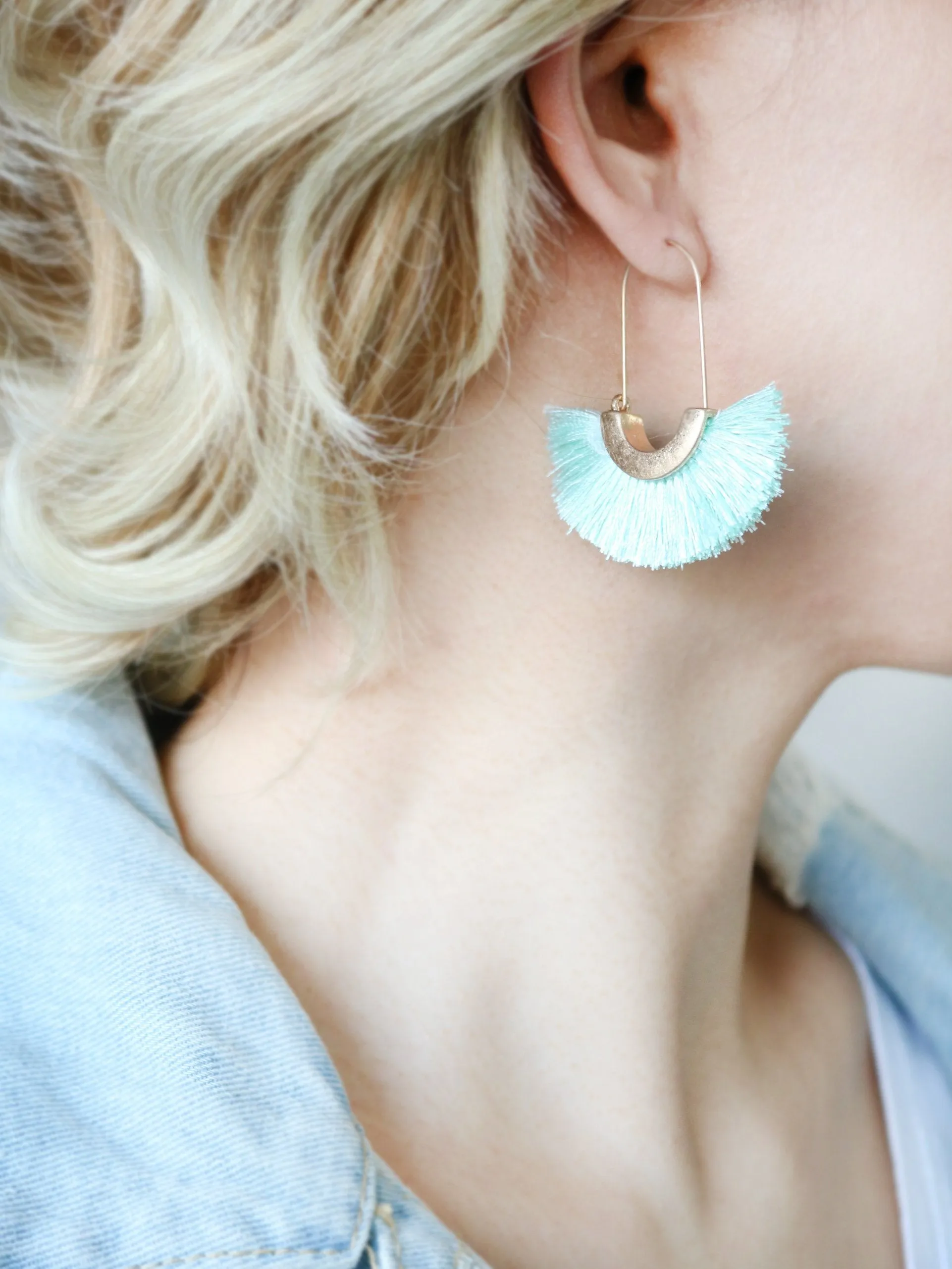Modern Fan Tassel Hoop