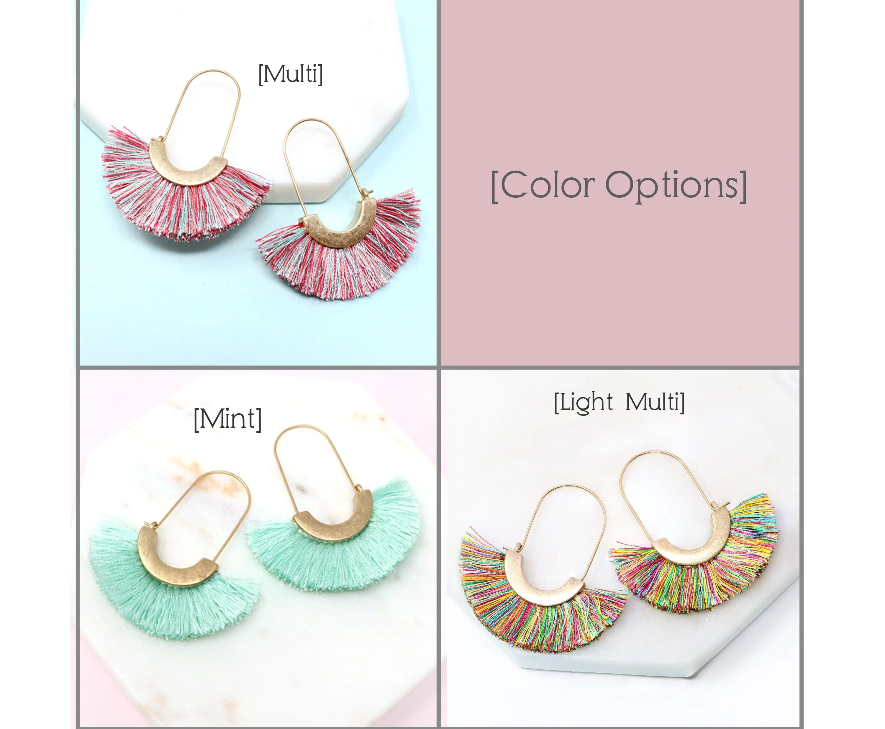 Modern Fan Tassel Hoop
