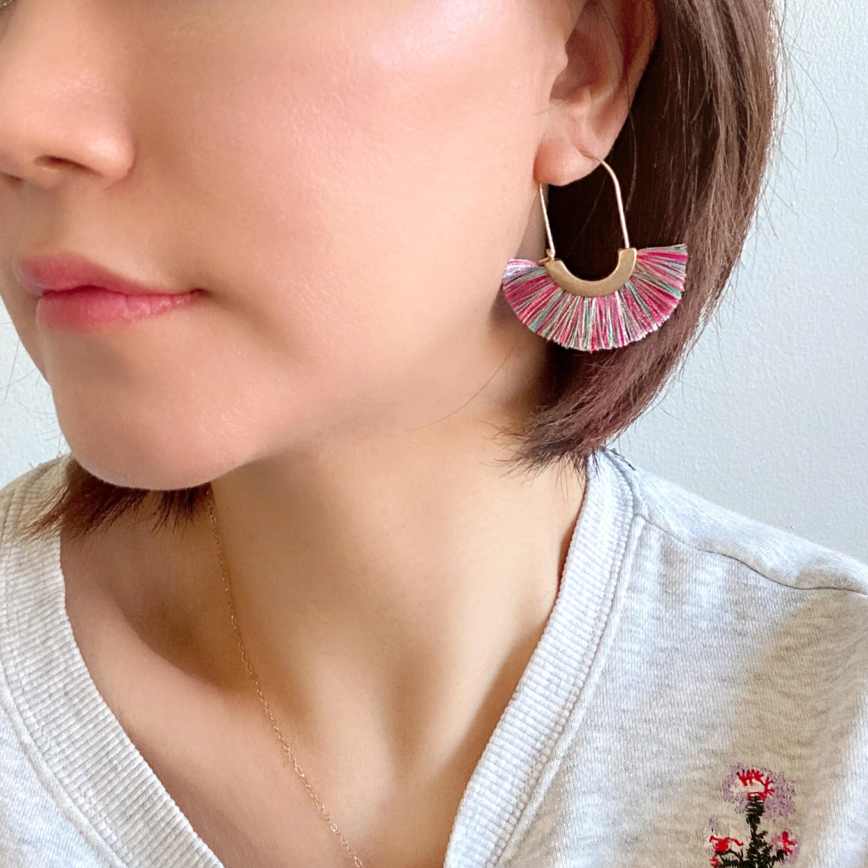 Modern Fan Tassel Hoop