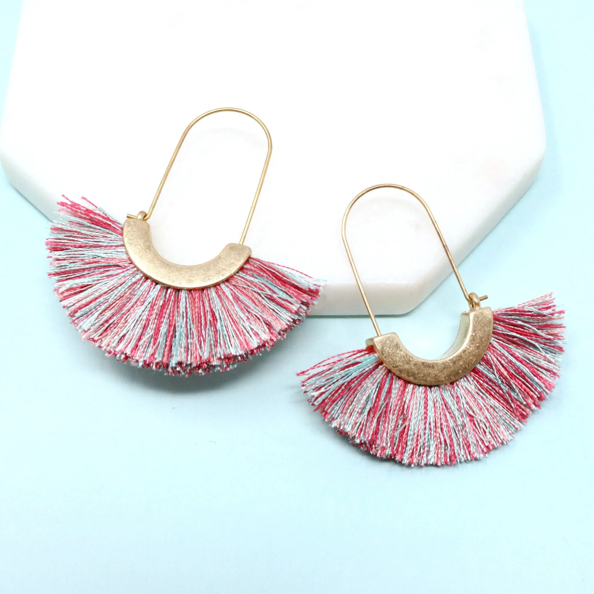 Modern Fan Tassel Hoop
