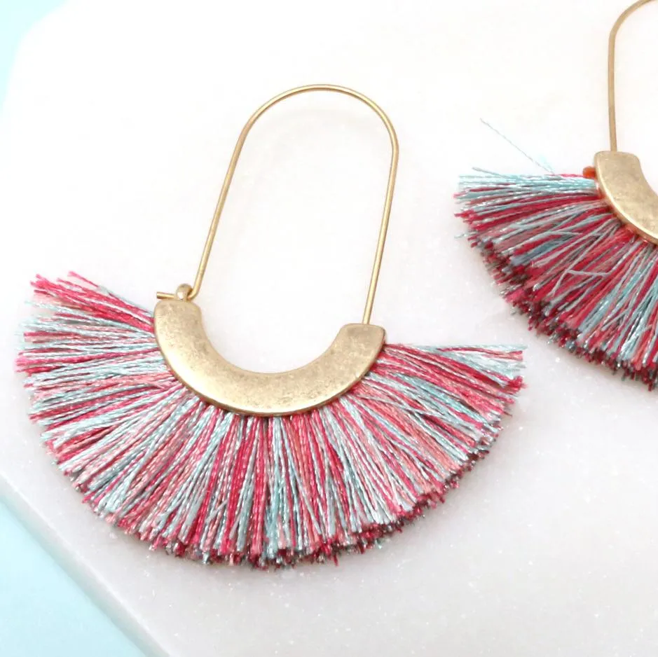 Modern Fan Tassel Hoop
