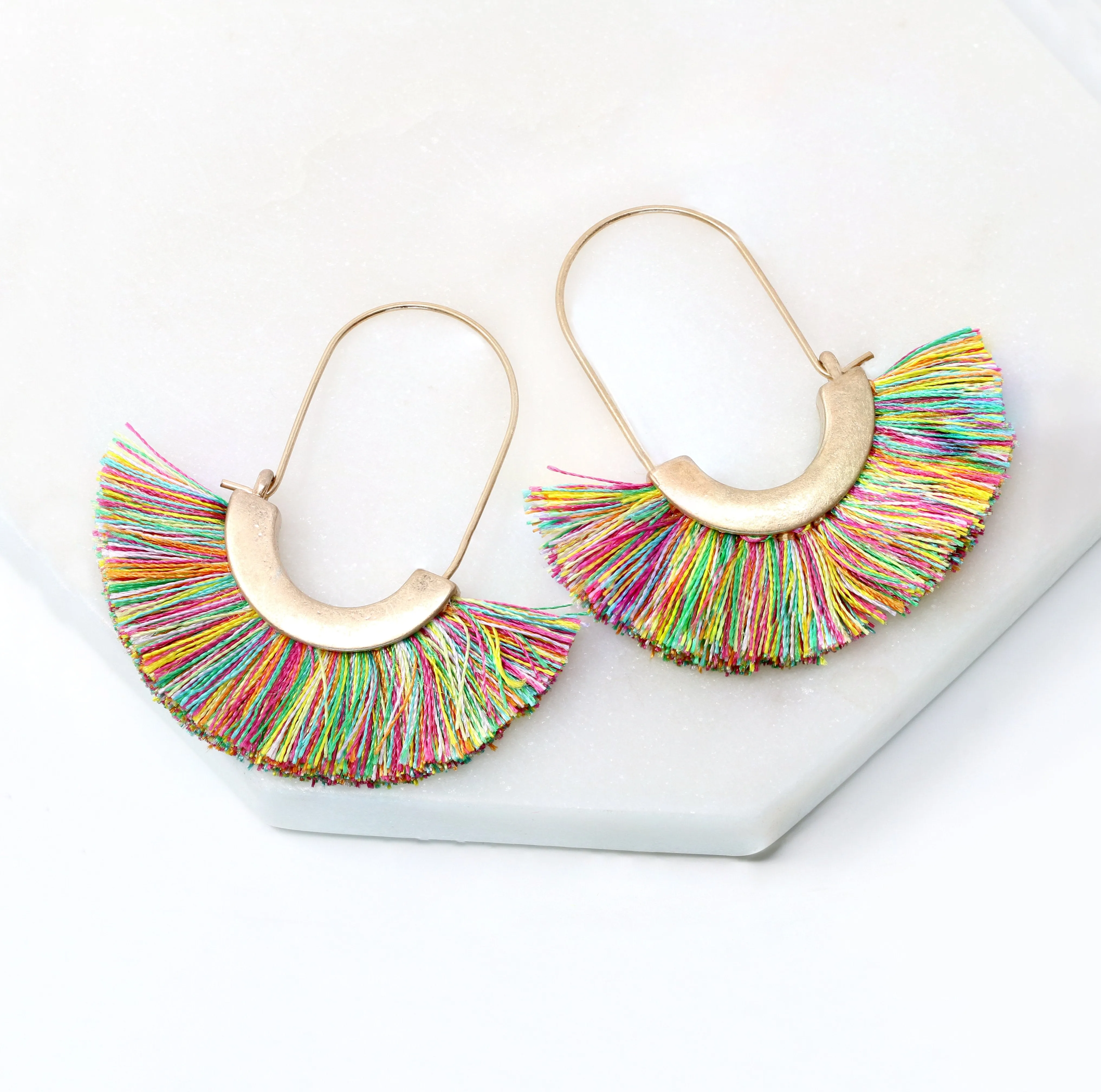 Modern Fan Tassel Hoop