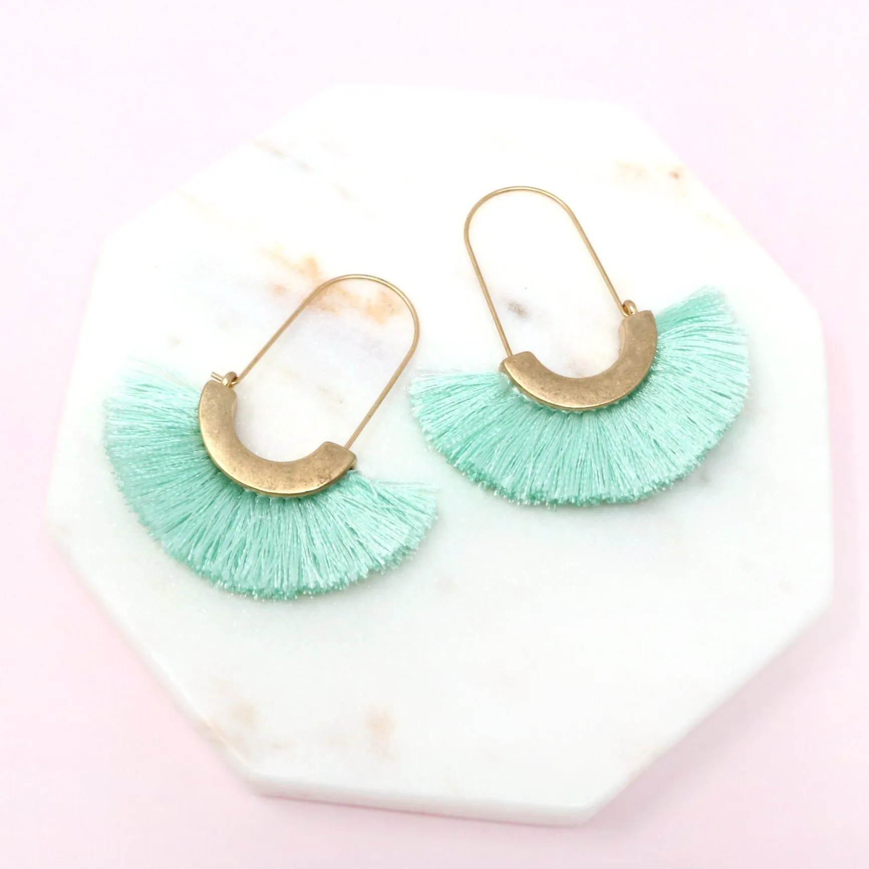Modern Fan Tassel Hoop