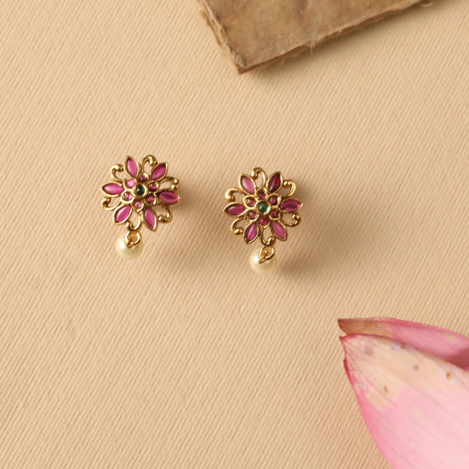 Nanda Antique Drop Earrings