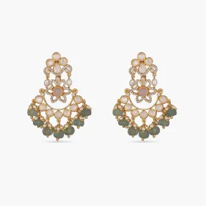 Nusrat Moissanite CZ Silver Earrings