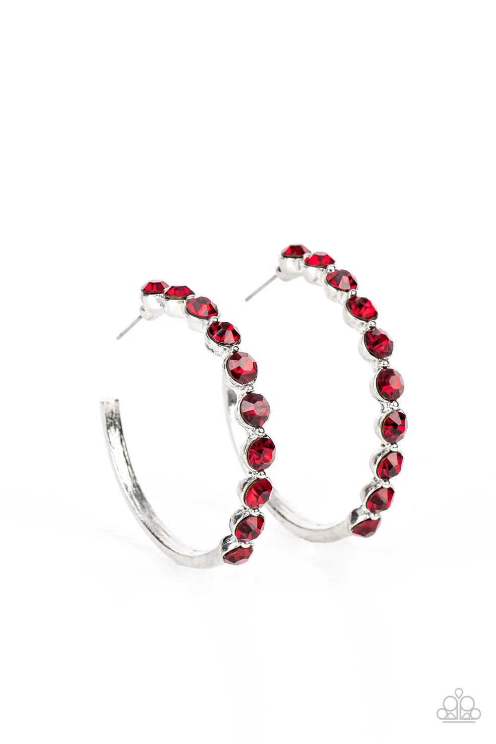 Paparazzi Photo Finish - Red Earrings