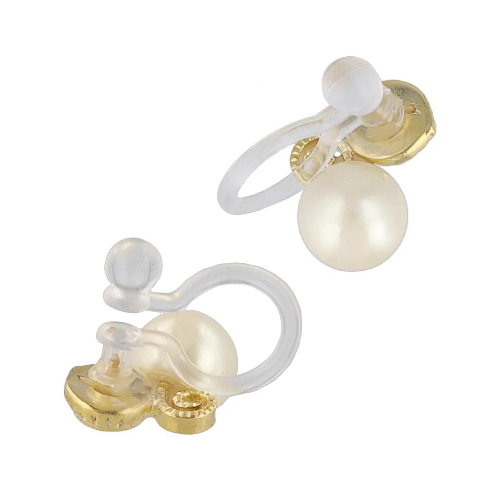 Pearl Cluster Invisible Clip Ons