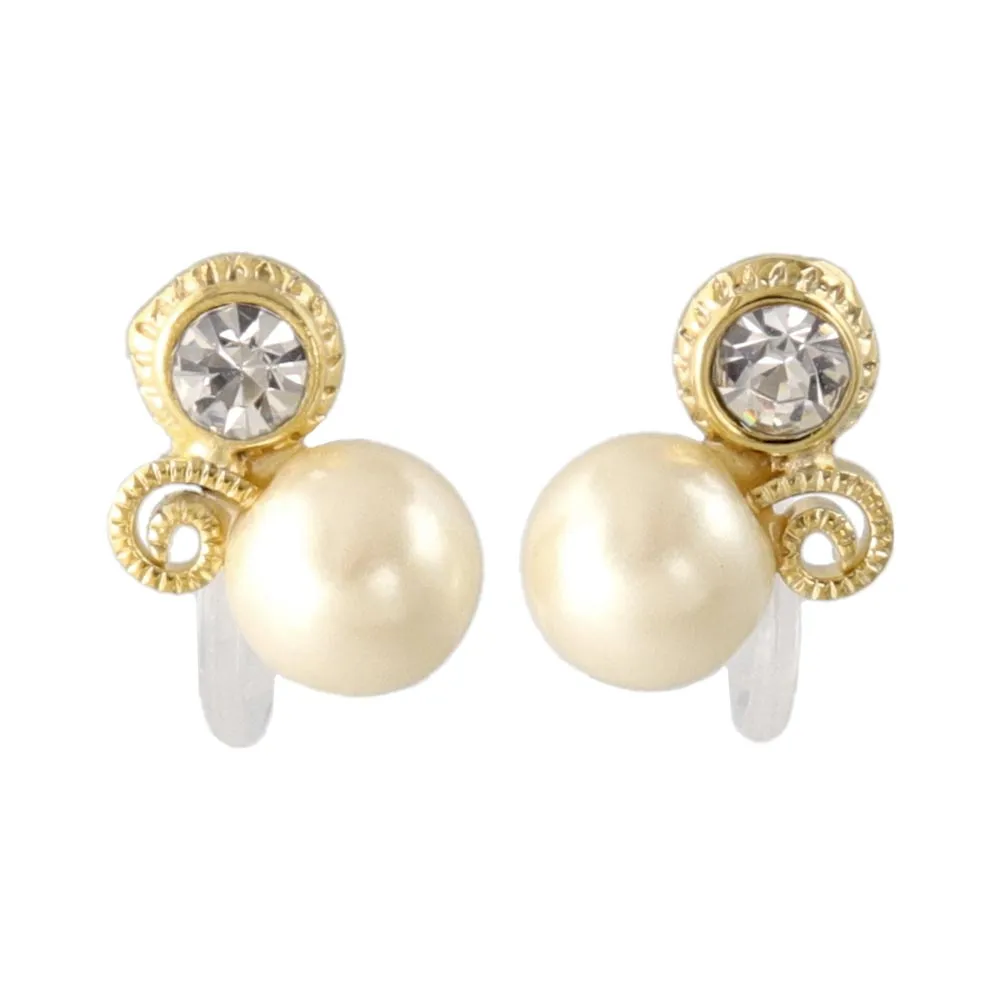 Pearl Cluster Invisible Clip Ons