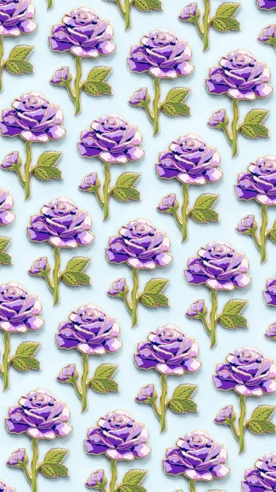Purple Rose Enamel Pin