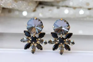 SILVER NIGHT EARRING
