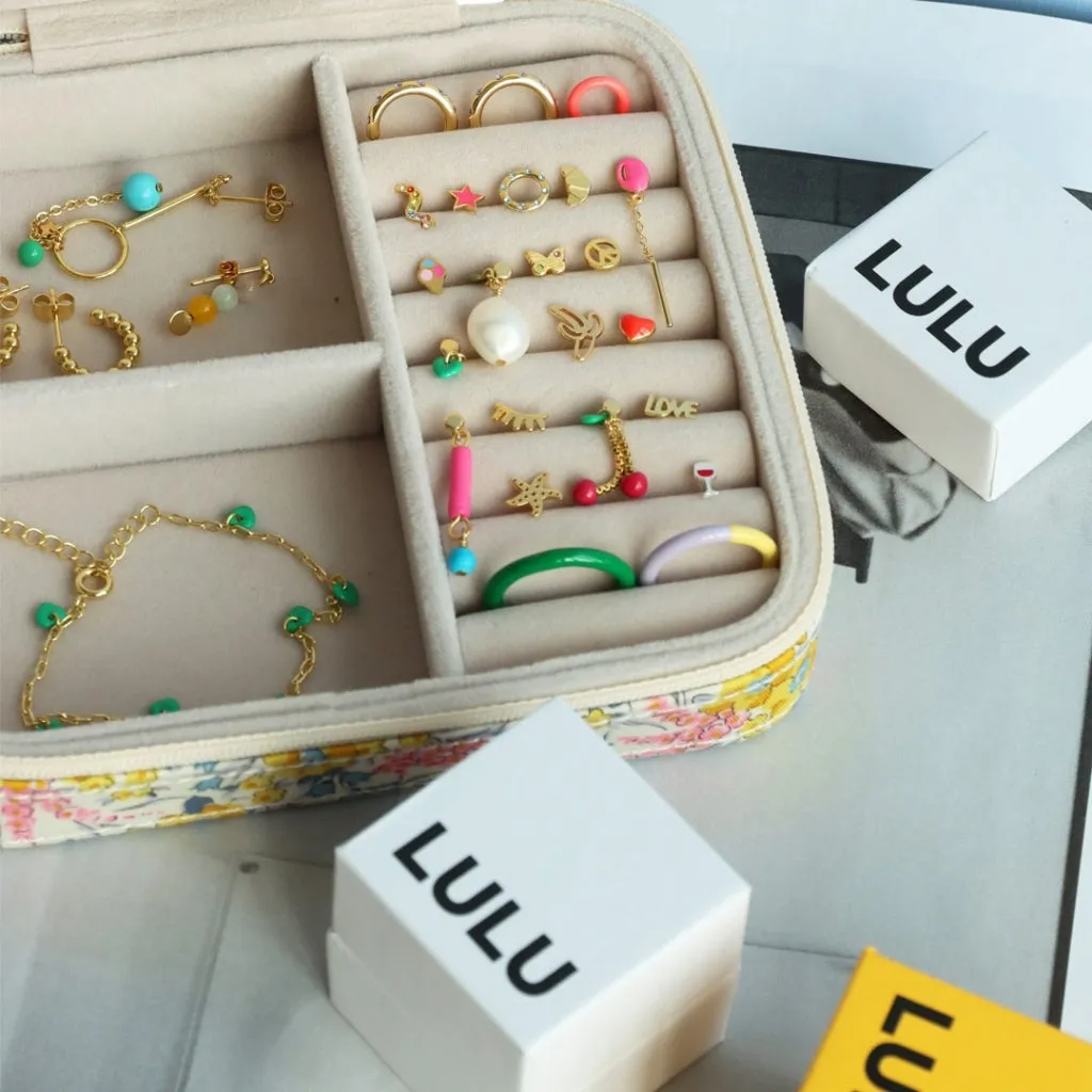 Topping Long Loop earring 1 pcs - Gold plated