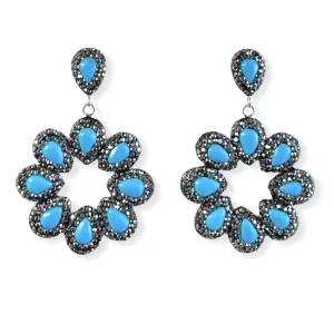 Turquoise Statement Earrings